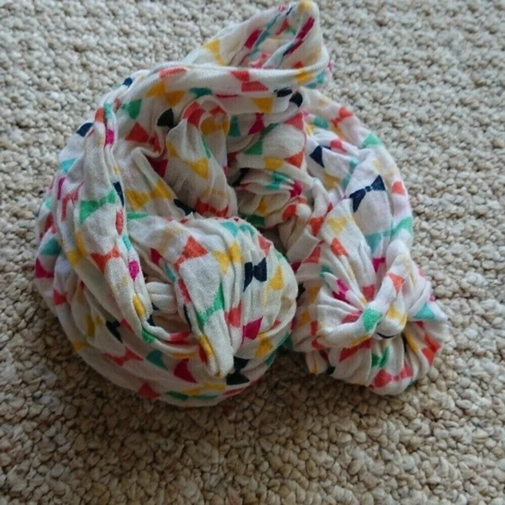 Colorful bows infinity lightweight fashion scarf